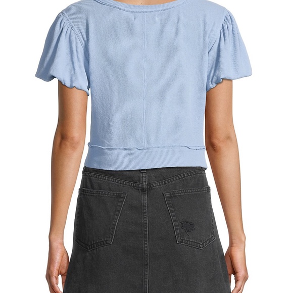 Free People Larkspur acid wash ribbed s/l sz medium - Picture 2 of 4